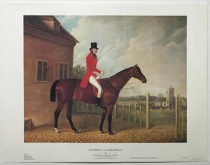 Lord Bolton on a Bay Hunter von David Dalby aus York (britisch) Reproduktionsdruck - Bild 1 von 3