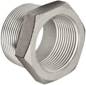 3/4" M X 1/2" F 316 Stainless Steel Pipe Bushings 11 Pieces - Picture 1 of 2