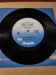 Spandau Ballet. Highly Strung. 7 Inch Single. Record Vinyl. EX - Picture 1 of 3