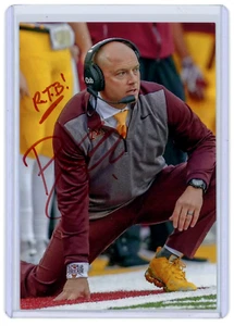 PJ Fleck signiert 4x6 Foto beschriftet RTB -Minnesota Golden Gophers Fußballtrainer - Bild 1 von 2