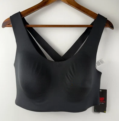 Sujetador deportivo New Balance Fortiflow de alto impacto negro talla 42D nuevo con etiquetas Foto 1 de 4