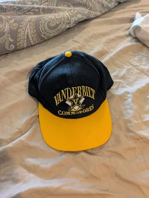 Vanderbilt University Vintage 90s New Dores Vandy Snapback Cap Hat Team Of Desti - Image 1 of 4