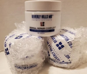 3 Jars (180 total) Beverly Hills MD Dermal Repair Complex Anti-Aging MFG 07/2020 - Picture 1 of 5