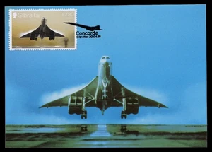 GIBRALTAR 2019 Maximum Card - BAC Concorde, aerospatiale, British Airways, avion - Picture 1 of 1