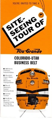 D&RGW Рекламная Брошюра Сайт Обзорная Экскурсия Рио Гранде Коло Юта Деловой Пояс - Изображение 1 из 4