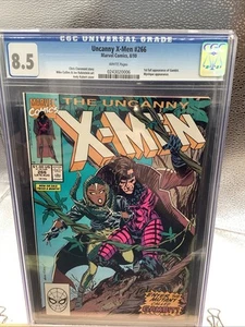 UNCANNY X-MEN 266 CGC 8.5 1ST APPEARANCE GAMBIT MARVEL COMICS WHITE PAGES 1990 - Picture 1 of 2