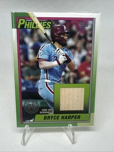 2025 Topps Serie 1 Bryce Harper Memorabilia Usada en Juegos 35 Aniversario - Imagen 1 de 2