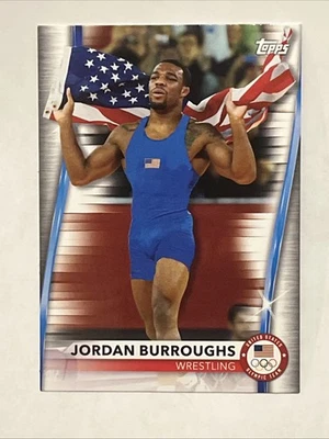 2021 Topps US Olympic & Paralympic Team and Hopefuls Jordan Burroughs #13 - Image 1 of 2
