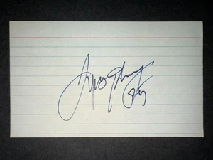 1990er Sacramento Kings: Tyus Edney, SIGNIERTE 3x5 Karte - Bild 1 von 1