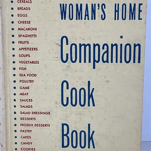 Woman's Home Companion Cook Book 1944 Hardcover Vintage Recipe Illustrated - Imagen 1 de 13