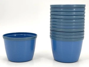 Vintage WW2 MINISTRY OF FOOD x 12 BLUE PLASTIC BOWLS - English - Picture 1 of 5