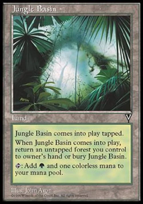 Jungle Basin - Medium Play MTG Visions - Image 1 of 1