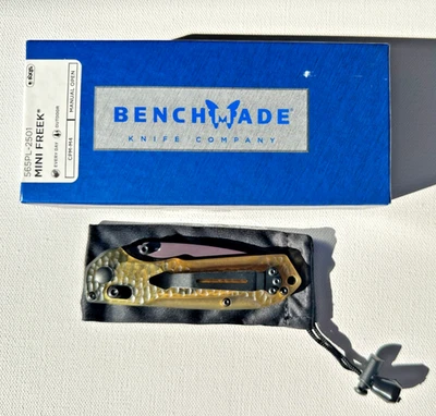 Benchmade 565PL-2501 Mini Freek M4 Blade Amber Ultem Handle Limited EDC NIB - Image 1 of 4