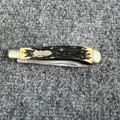 Faca de bolso Schrade Uncle Henry 285UH Pro Trapper feita nos EUA vintage década de 1960 - Imagem 1 de 4