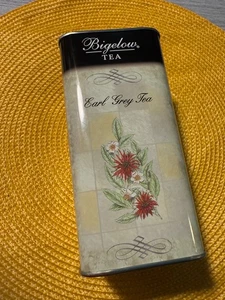 Bigelow Tea Earl scatola di latta vuota per tè grigio - Foto 1 di 5