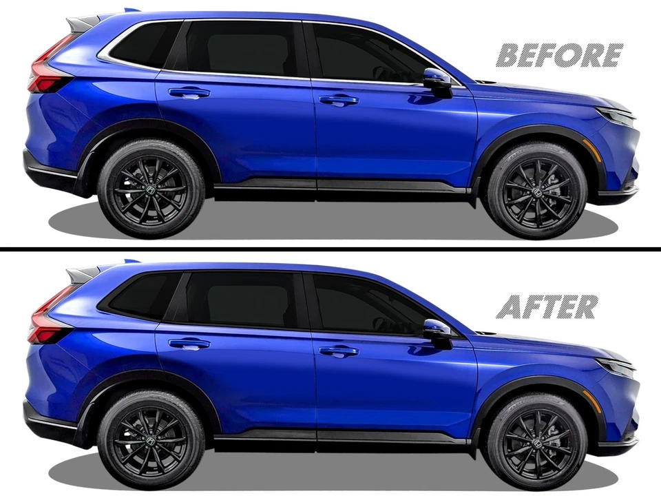 Chrome Delete Blackout Vinyl for 2023+ Honda CR-V CRV Window Trim - Image 1 of 4