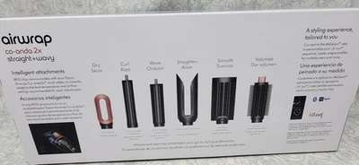 Dyson Airwrap Co-Anda 2x Straight + Wavy Multi-Styler & Dryer, Ceramic Pink NEW - Image 1 of 2