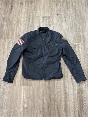 Ralph Lauren Denim & Supply Black USA Flag Bomber Jacket Slim Fit Rare Size M - Image 1 of 4