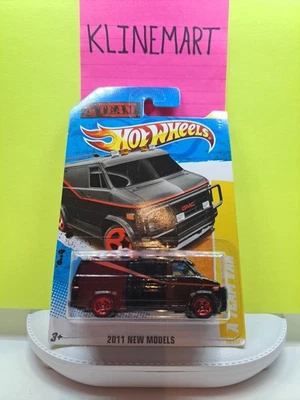 2011 HW HOT WHEELS GMC A-TEAM VAN B.A. FACE HANNIBAL MURDOCK MOC 1/64 C23 - Image 1 of 2