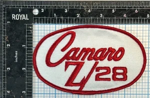 VINTAGE CAMARO Z28 AUTOMOBILE CAR SOUVENIR 4.75" RED TEXT SEW ON PATCH CREST - Picture 1 of 4