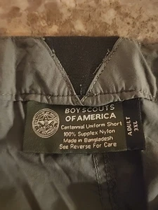Boy Scouts of America Men's 3XL Supplex Nylon Uniform Shorts Olive Green - Picture 1 of 5