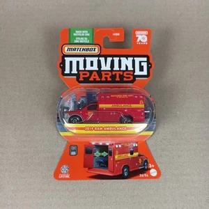 Ambulancia Ram Matchbox Moving Parts Series 2019 Red Fire Department 2023 - Imagen 1 de 2