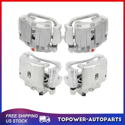 2x Pinzas de freno delanteras y 2x traseras para Chevrolet Silverado 1500 1999 2000-2003 Foto 1 de 4