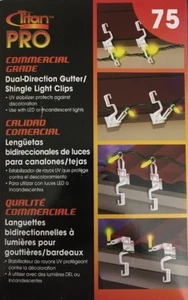 Dyno Titan Pro Commercial Grade Dual-Direction Gutter/Shingle Light Clips 75pcs - Picture 1 of 12