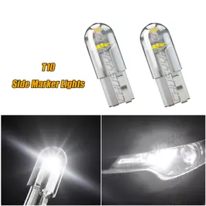 For Vauxhall Insignia 2008-2016 2x T10/501 LED Side Light Bulbs Pure White 6000K - Picture 1 of 16