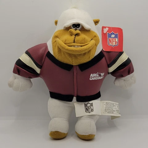VTG 2001 Play By Play 8" Arizona Cardinals White Gorilla Plush NEW WITH TAGS Cover
