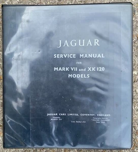 JAGUAR SERVICE MANUAL FOR MARK V11 AND XK 120 MODELS PLUS XK 140 SUPPLEMENT - Picture 1 of 1