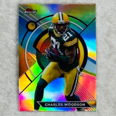 Charles Woodson 2023 NFL Topps Finest Refractor Packers Football Card #187 - Image 1 of 2