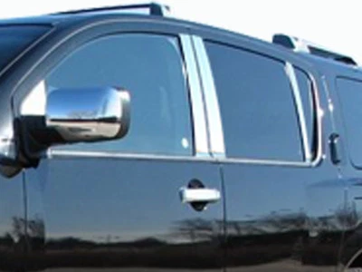 Postes de pilar de cromo inoxidable 6 piezas moldura de ventana Qaa para Nissan Armada 2005-2015 Foto 1 de 4