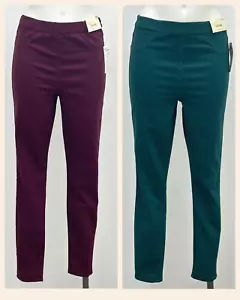 Ex Papaya Ladies Pull On Denim Jeggings 2 Colours Sizes 8 10 12 14 16 18 20 - Picture 1 of 21