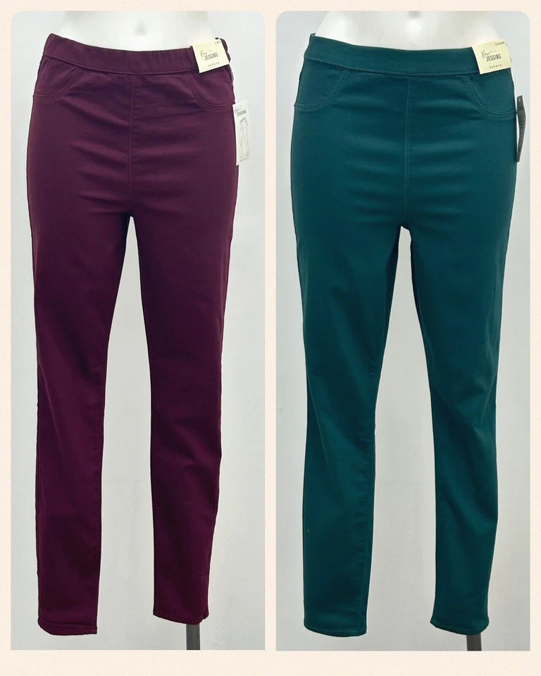 Ex Papaya Ladies Pull On Denim Jeggings 2 Colours Sizes 8 10 12 14 16 18 20 - Image 1 of 4