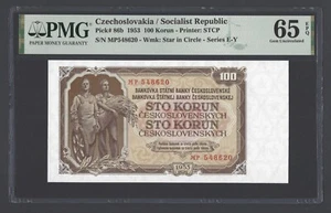 Czechoslovakia 100 Korun 1953 P86b Uncirculated Grade 65 - Picture 1 of 2