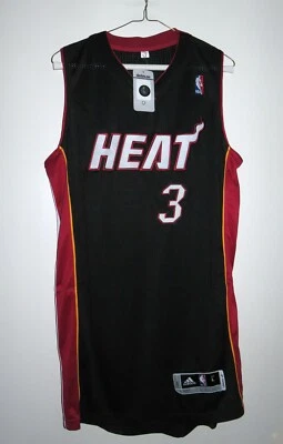 New Adidas Dwyane Wade Miami Heat Rev 30 Adidas NBA Authentic Jersey L 44 - Image 1 of 4