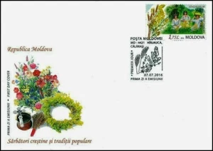 ¡Estampillas de Moldavia! FDC (cubierta del primer día), Christian Festivals III, montada sin montar o nunca montada, 2016 - Imagen 1 de 2