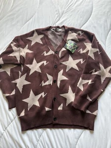 A Bathing Ape , Star Pattern Cardigan in Brown - Picture 1 of 3