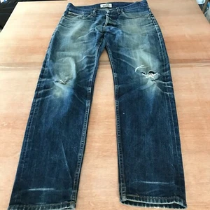 Naked & Famous Left Hand Twill Selvedge Easy Guy Jeans 32x32 blau distressed - Bild 1 von 16