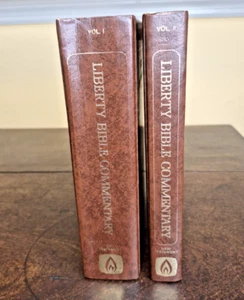 Liberty Bible Commentary Vol I & II Old-Time Gospel Hour Edition 1982 HC w\ tabs - Imagen 1 de 11