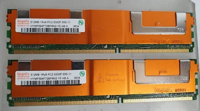 1Gb 2x512Mb INIX memorie ecc per Server memoria HYMP564F72BP8N2-Y5  PC2-5300F - Immagine 1 di 4