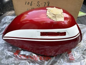 70 71 72 Honda SL175 SL 175 OEM Fuel Gas Tank 17500-313-000CM Candy Ruby Red NOS - Picture 1 of 13