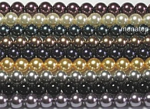 10 perlas de cristal de Swarovski de 10 mm: elige tu(s) color(es) - Imagen 1 de 37