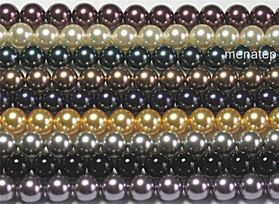 10 10 mm Swarovski Crystal Pearls: Choose your color(s) - Image 1 of 1