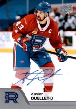 2020-21 Upper Deck AHL Base Autograph 143 Xavier Ouellet - Rocket - E 1:2  (BB2)