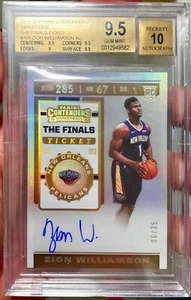 2019 Contenders Finals Ticket Variation Zion Williamson RC AUTO 06/35 BGS 9.5/10 - Picture 1 of 2