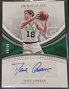 Dave Cowens 2016-17 Immaculate HERALDED SIGNATURES Autograph Card (#'d 19/99)