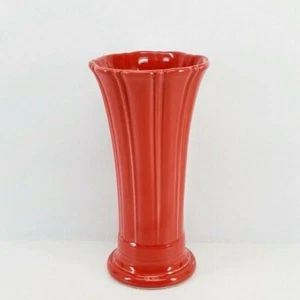 VASE scarlet red HOMER LAUGHLIN FIESTA 9 5/8" MEDIUM NEW - Picture 1 of 2
