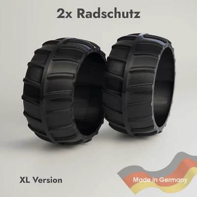 MARKENLOS 2x Protector de rueda para Worx Landroid - L1500 L2000 | Rueda delantera